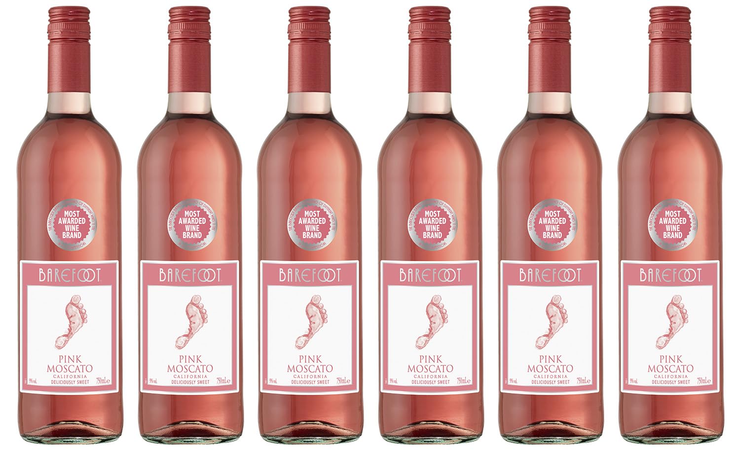 Barefoot Pink Moscato Non Vintage 75 cl (Case of 6)