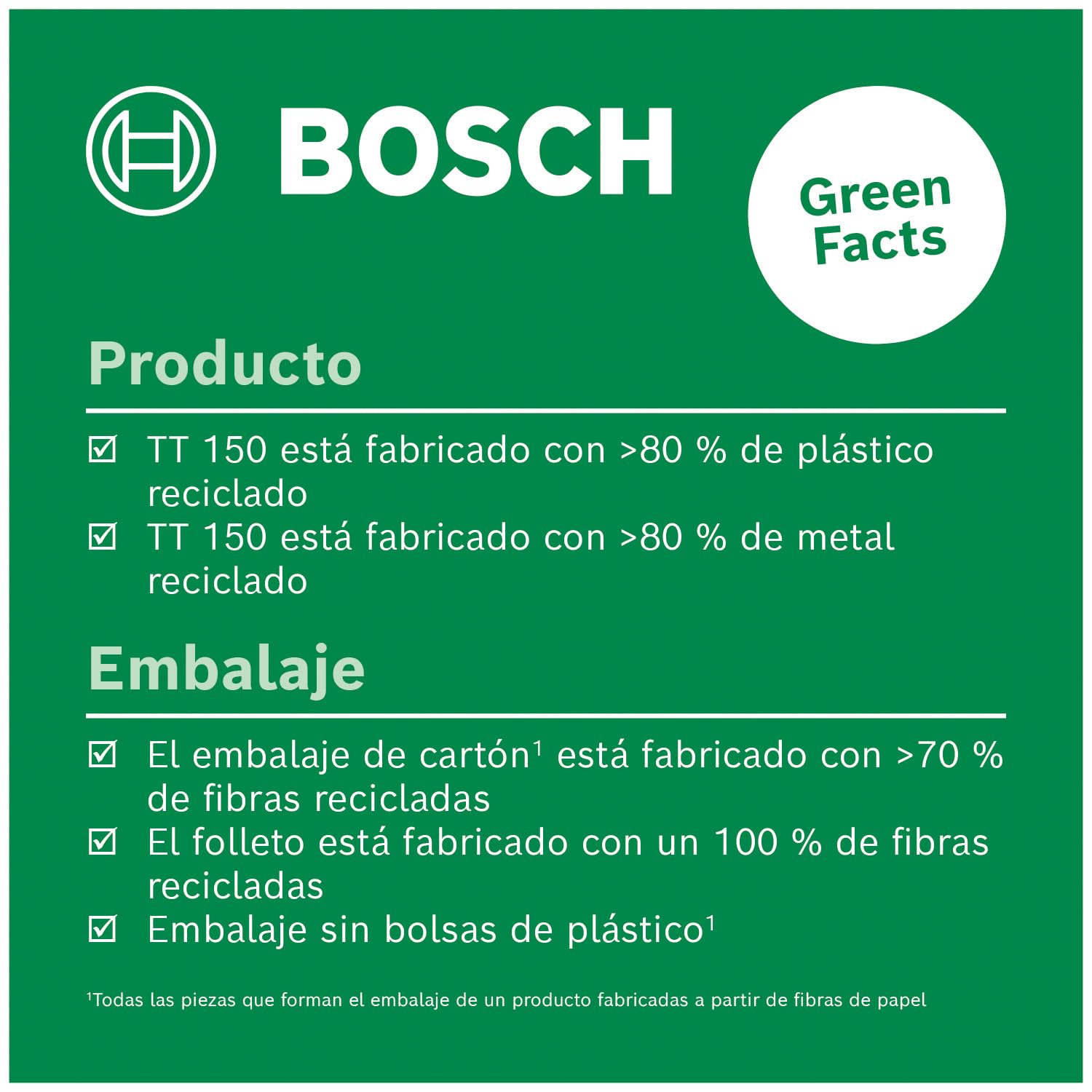 Bosch trípode TT 150 (altura regulable de 55-157 cm, en caja de cartón)
