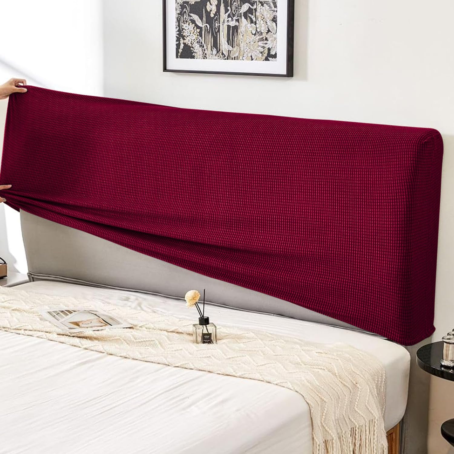 HOKIPO Jacquard Bed Headboard Cover - Protect & Style -10 HOKIPO Jacquard Bed Headboard Cover - Protect & Style -10