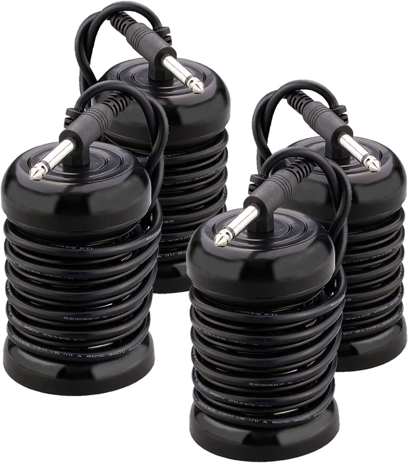 4-Pack Arrays for Ionic Detox Foot Bath, Replacement Arrays for Ionic Foot Bath Detox Machines System Stainless Steel Round (6.35mm Adapter)