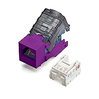 Vista 25 de trueCABLE - Conector Keystone sin herramientas Cat6, sin blindaje (UTP), PoE++ (4PPoE) 100 W, certificación UL, verificado ETL, certificado Blanco