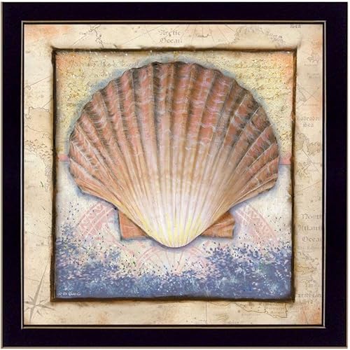 "Shell" de Ed Wargo, arte de pared impreso, póster enmarcado listo para colgar, marco negro