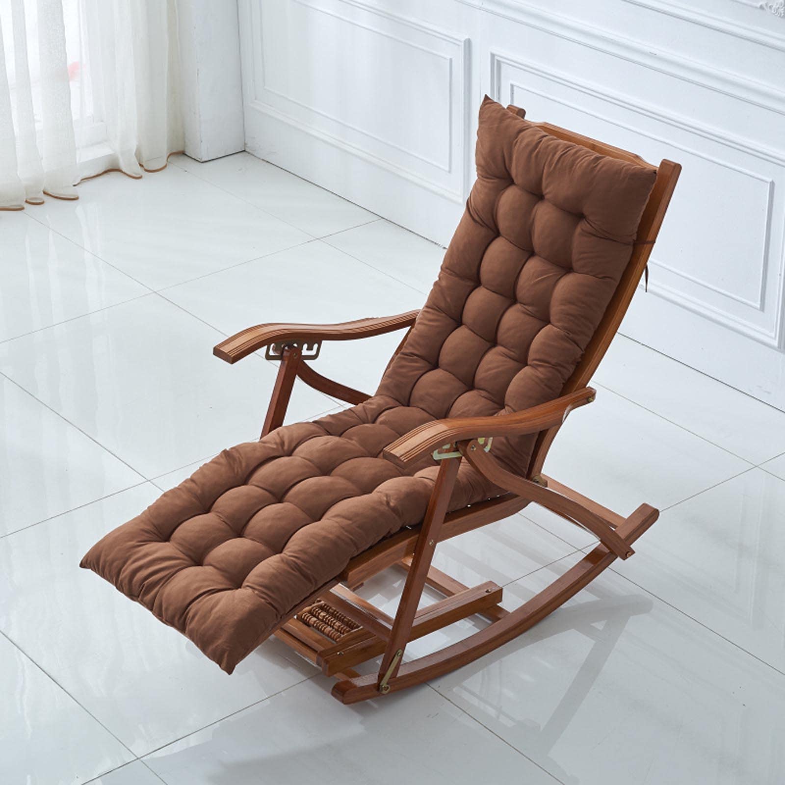 Cuscino Per Sdraio 50x130 Cm - Tessuto Cotone, Antiscivolo, Con Lacci, Per Giardino, Spiaggia, Patio