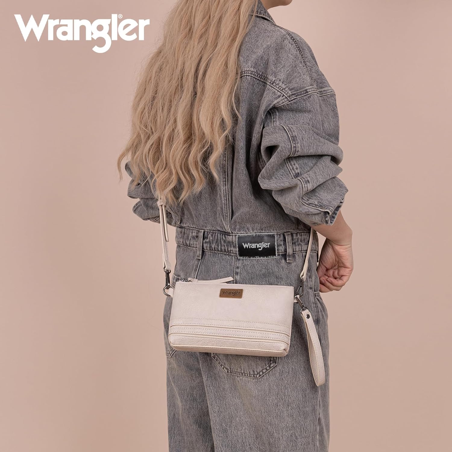 Wrangler Wristlet Wallet for Women, Zipper Wallet with Card Slots, Small Crossbody Wallet with Wrist Strap - Image 3