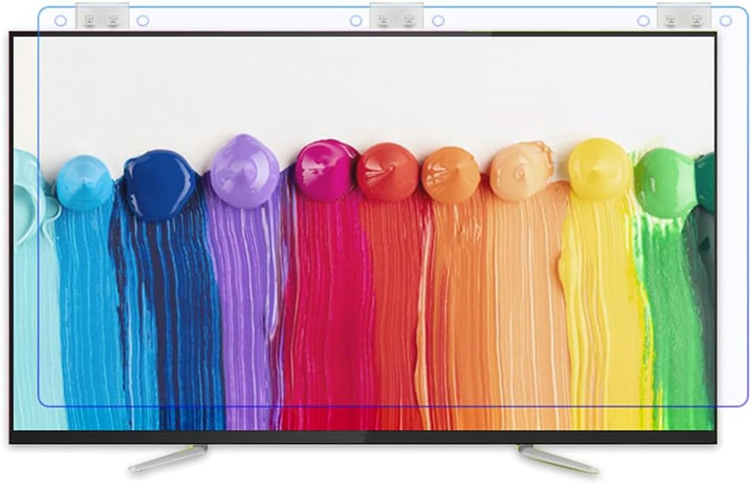 Protection D'Écran TV 32-65 Pouces, Anti-Lumière Bleue, Anti-Rayures, Anti-Traces De Doigts, pour Écrans LCD, LED, OLED 4K, QLED Et Incurvés, 65 Pouces