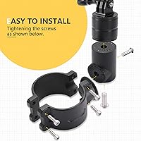 Vista 5 de Soporte para cámara UTV ATV compatible con GoPro, soporte de cámara de montaje en barra enrollable de 1.75"-2" compatible con GoPro Hero 9 8 7 6 5