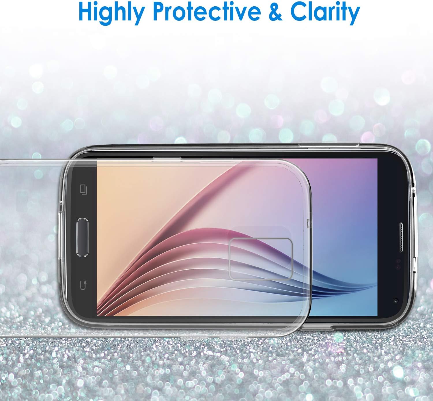 JETech Case for Samsung Galaxy S5, Shock-Absorption Cover, HD Clear