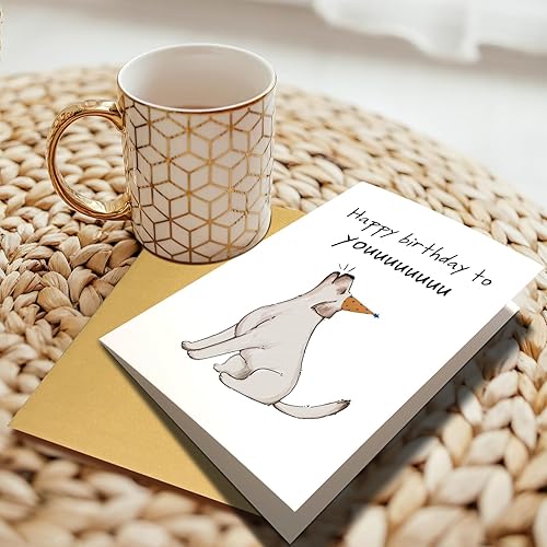 Miniatura 6 de Chenive Divertida tarjeta de cumpleaños  Linda tarjeta de cumpleaños de perro para dueño de perro  Yap feliz cumpleaños