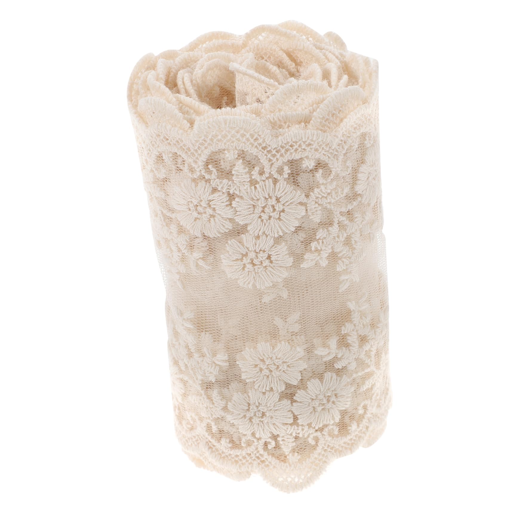 Tofficu 5rollos Encaje Floral De Para Boda y Ribete De Para Vestidos y Manualidades Material De Costura Sin Elasticidad