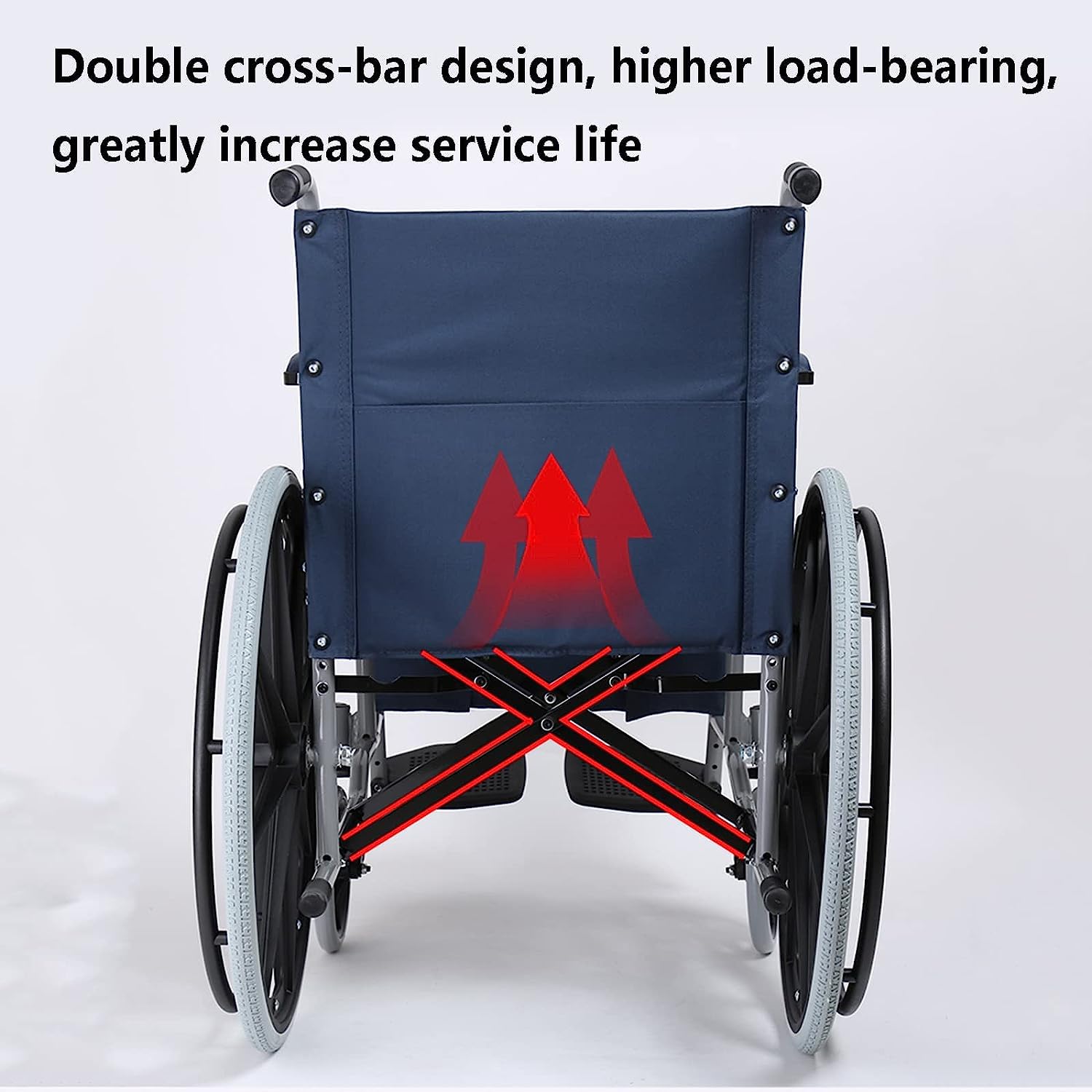 Silla de Ruedas Manual Ligera Silla de Ruedas de Transporte Plegable con Freno de Mano Silla de Ruedas Autopropuldeo Al Carbono para Adultos