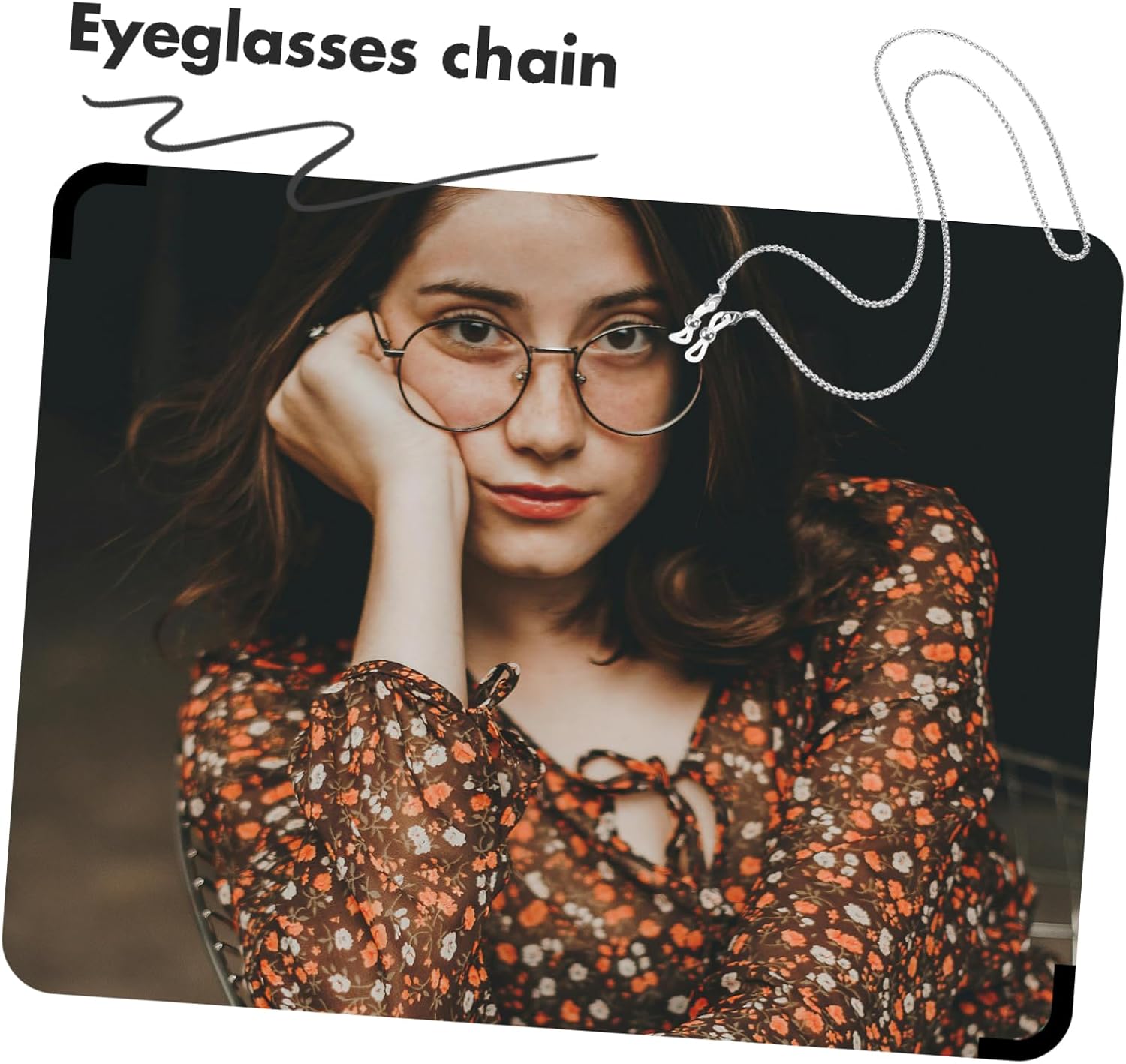 Veemoon Glasses Chain Women Glasses Holder Eyeglass Lanyard Sunglass Chain Glasses Cord For Men Wear Eyeglass