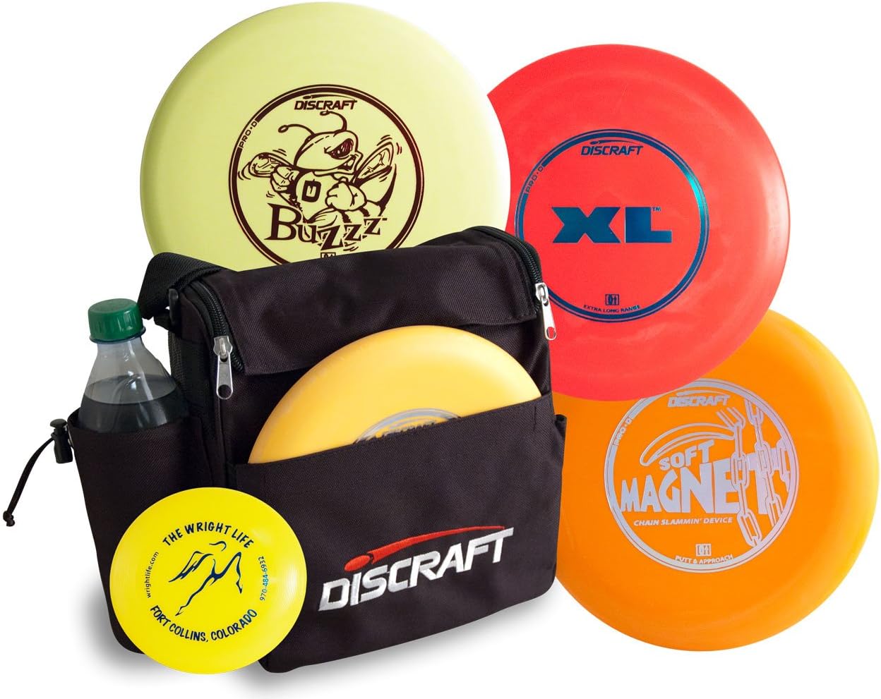 Discraft Disc Golf Starter Set with Bag 3 Discs