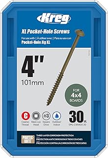 Kreg SML-C4X400-30 XL Pocket-Hole Screws 4, ...,