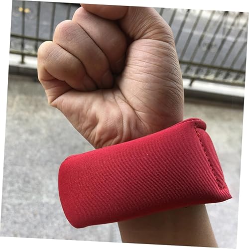Miniatura 5 de 2 unidades de pesas ajustables para tobillo y muñeca, peso de mano rojo para hombres y mujeres, piernas cómodas para correr, caminar, hacer