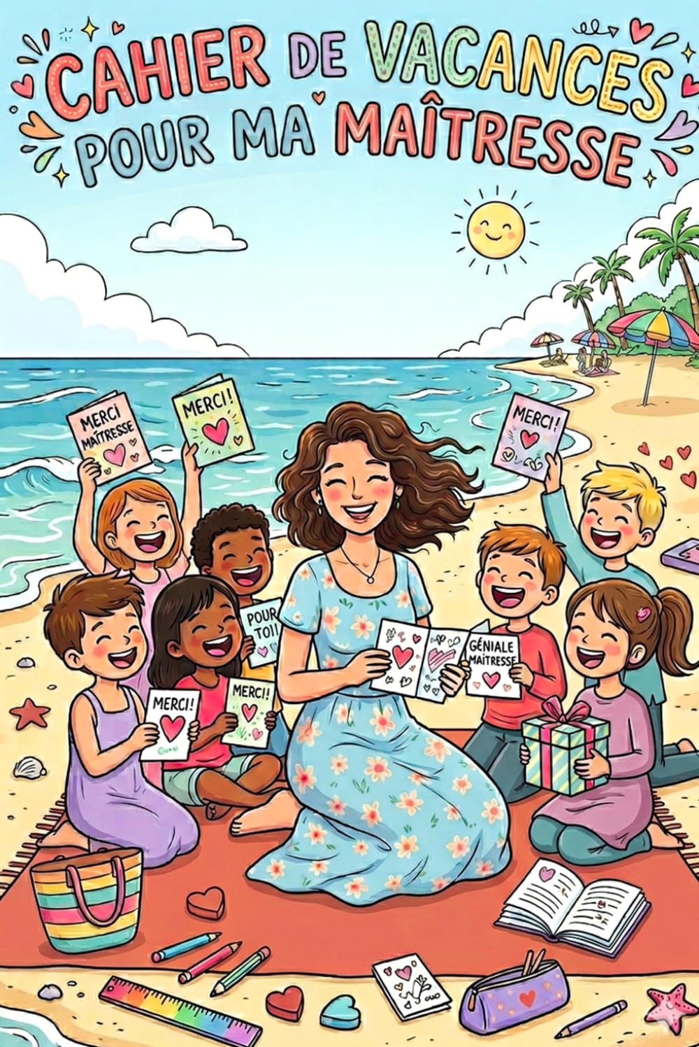 Cahier De Vacances Pour Ma Maîtresse: Carnet D’activités Multi-Jeux, Cadeau Maitresse D’école Fin D’année.