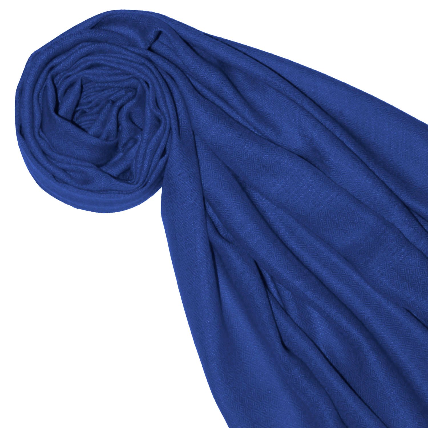 Lorenzo Cana Damen Pashmina Schal Schaltuch 100% Kaschmir leicht kuschelweich Kaschmirschal Kaschmirtuch Kaschmirpashmina einfarbig blau 78309