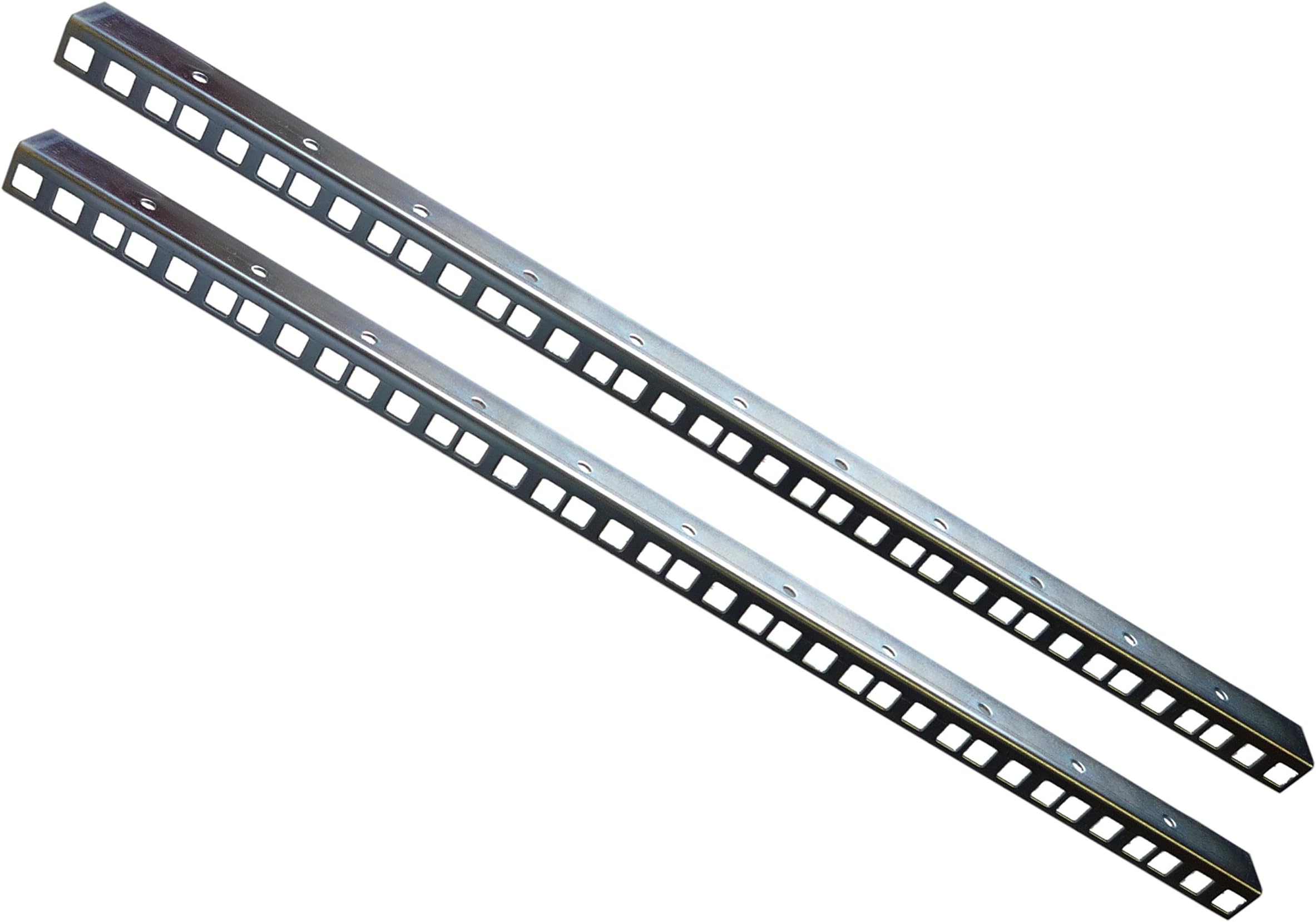 AllMetalParts 12U rack strips Zinc plated 24.2 x 19.2mm sold in pairs