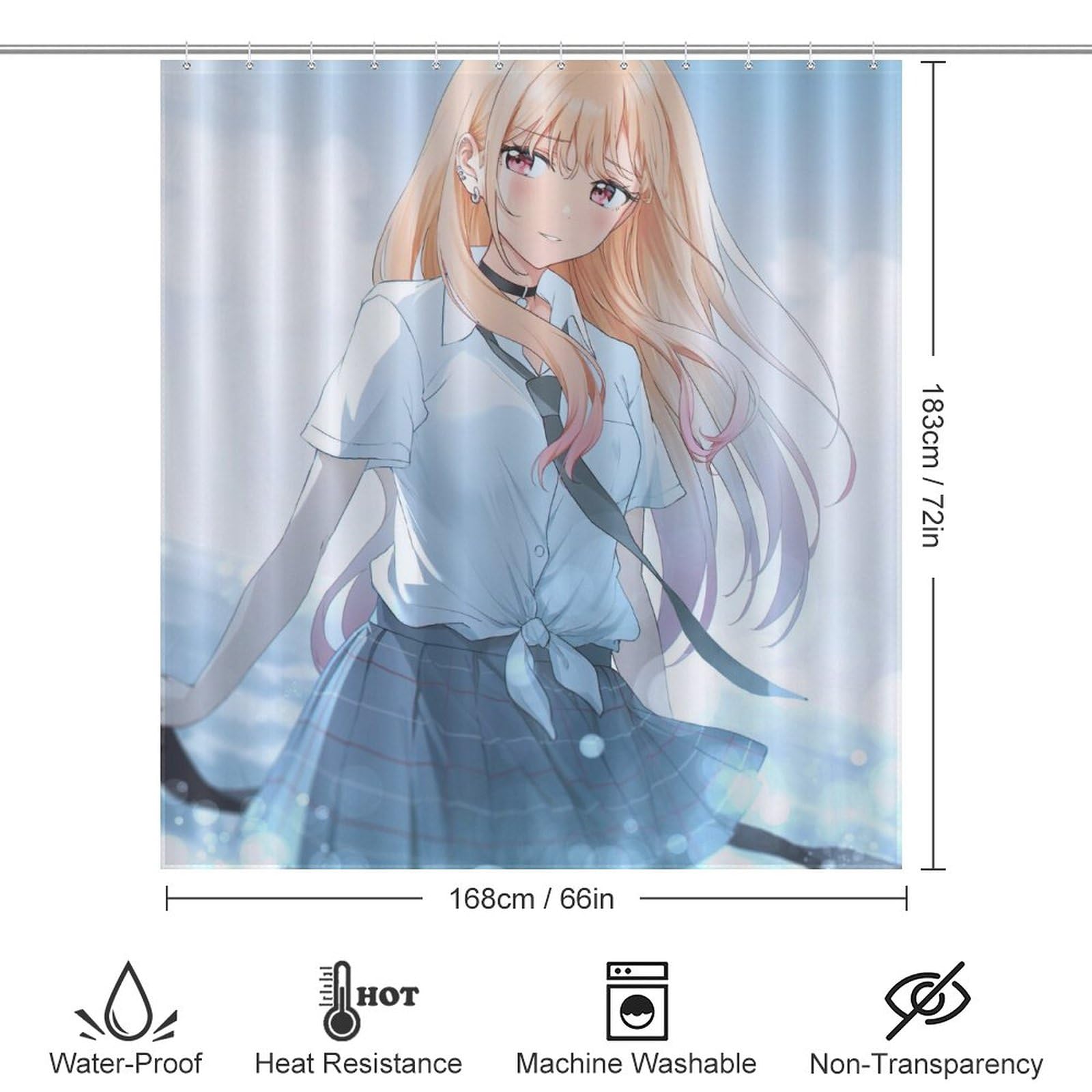 ❄✨♦シャワーカーテン ❤❄✨入手困難☆☆☆☆ Amazon｜シャワーカーテン おしゃれ その着せ替え人形は恋をする