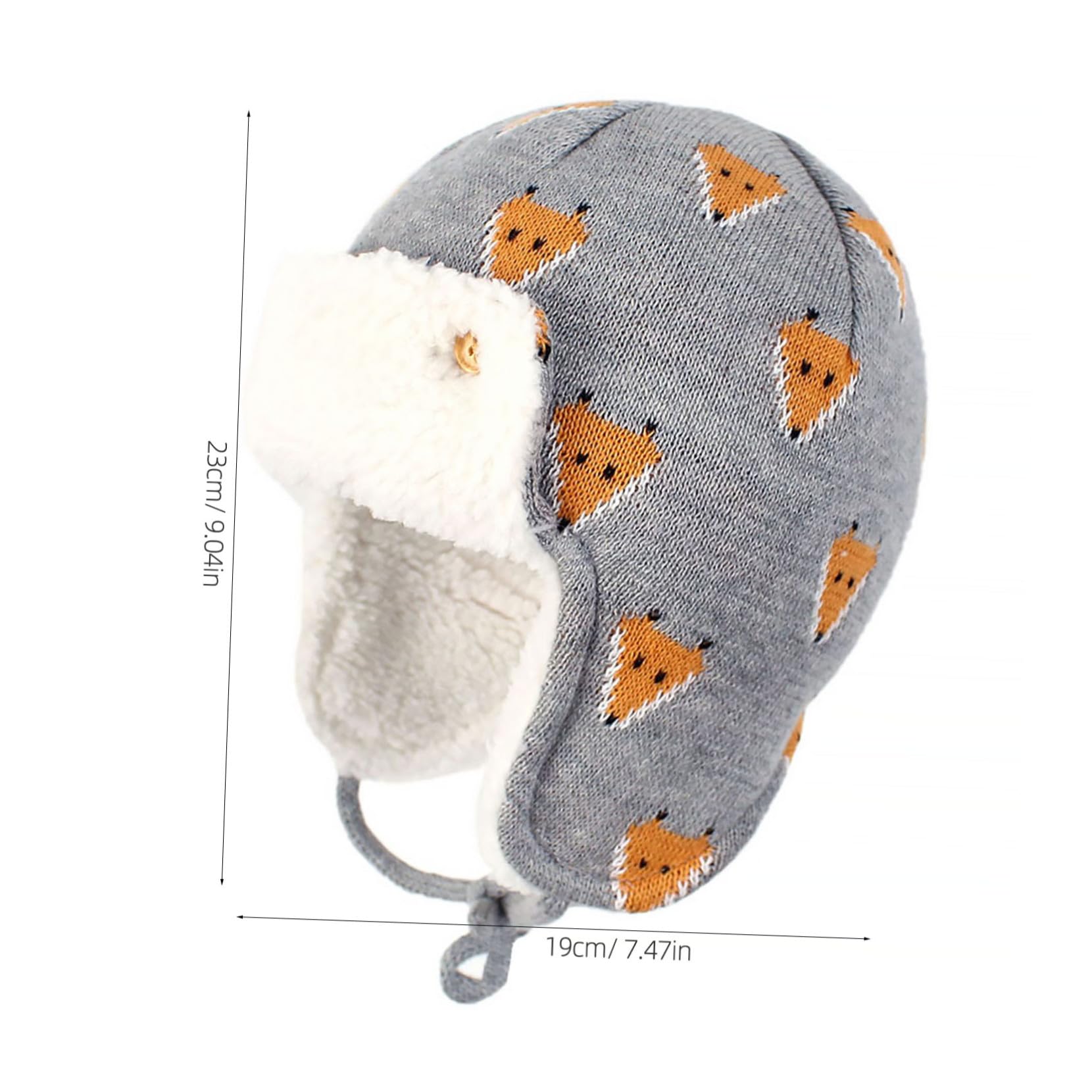 LIFKOME Bonnet de Ski Chapeaux de Fille Enfant Hiver Chapeau Contre Le Froid Casquette de Ski Enfant s Bonnet Hiver Casquette Chaude Bonnet Coton Chapeau d' d'er Grey
