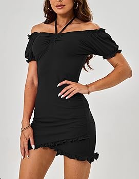 Amazon.com: MiiVoo Women's Summer Bodycon Mini Dress Off