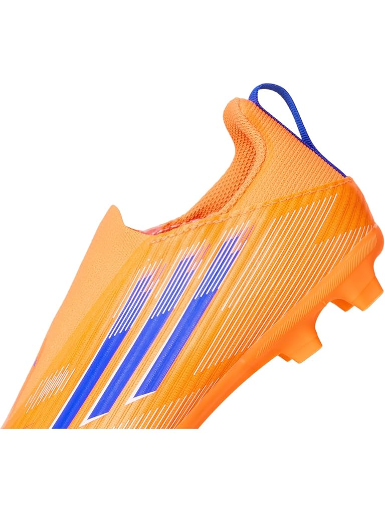Orange adidas F50 League Laceless Firm Ground Cleats (Little Kid/Big Kid)