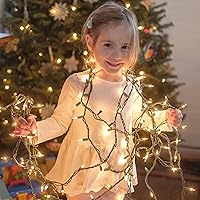 Vista 38 de Christmas String Lights, 150 Count 33 FT Incandescent Mini Green Wire Valentines Fairy Light, 120V UL Certified Connectable Xmas Tree Lights for