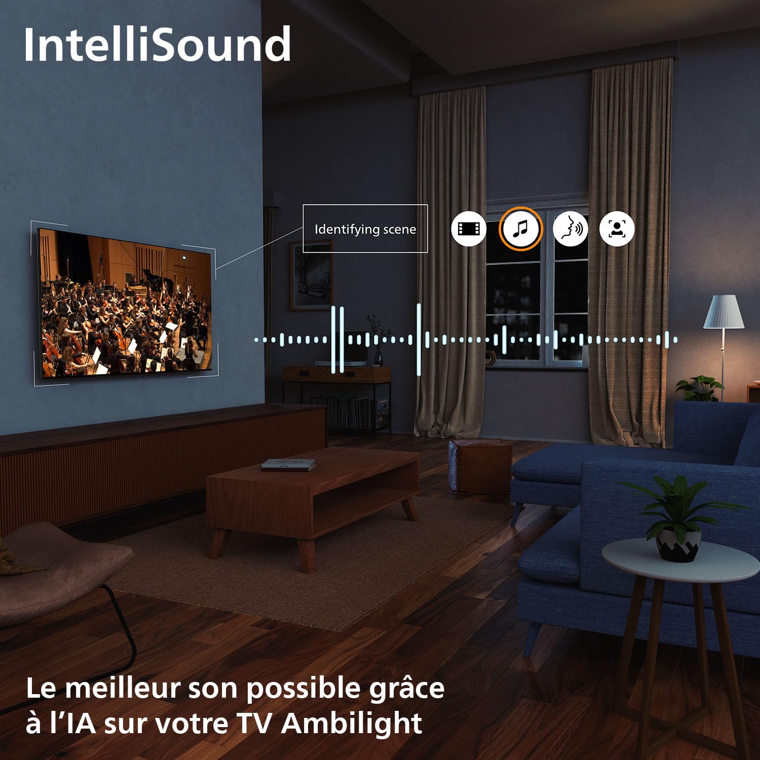 Philips Ambilight 43PUS8200 4K LED Smart TV - Écran 43 Pouces avec Plateforme Pixel Precise Ultra HD, Titan OS et Son Dolby Atmos, Compatible Alexa et Assistant Vocal Google