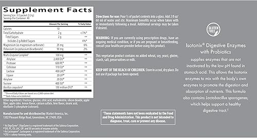 Miniatura 4 de Isotonix Enzimas digestivas con paquetes de probióticos - Complejo multienzimático DigeZyme y Bacillus coagulans - Apoya la digestión y la absorción