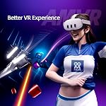 AMVR Face Couverture compatible avec Meta/Oculus Quest 3 Accessoires pour casques, Comfy Silicone Face Coussin Pad s'adapte à l'interface faciale, étanche VR Masque pour améliorer votre expérience de jeu (Noir, Couverture unique)