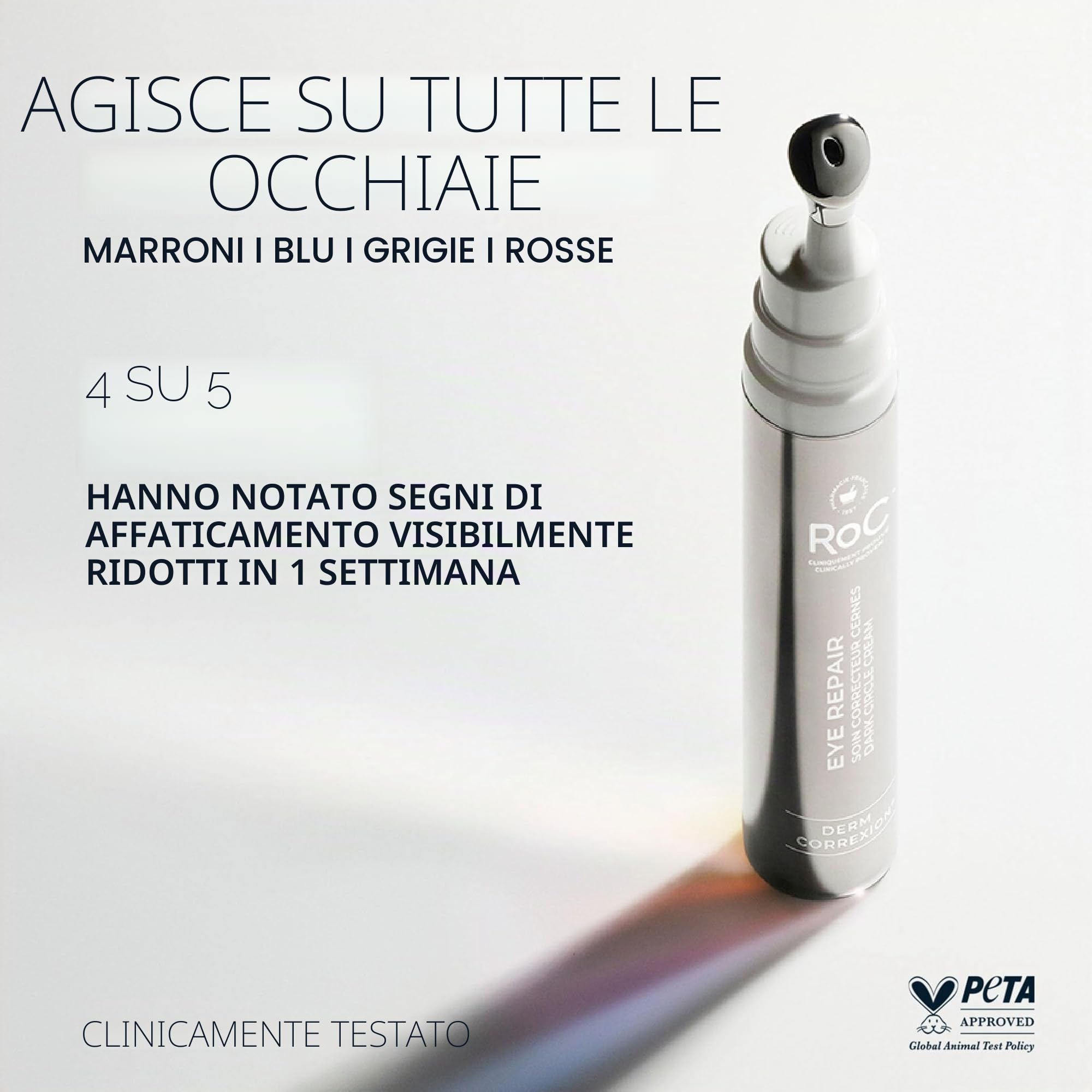 RoC, crema per contorno occhi Derm Correxion anti occhiaie | 15 ml