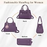 IGOLUMON Top-Handle Handbag Leather Purses for Women Waterproof Crossbody Womens Handbags Anti Theft Tote Purse Ladies
