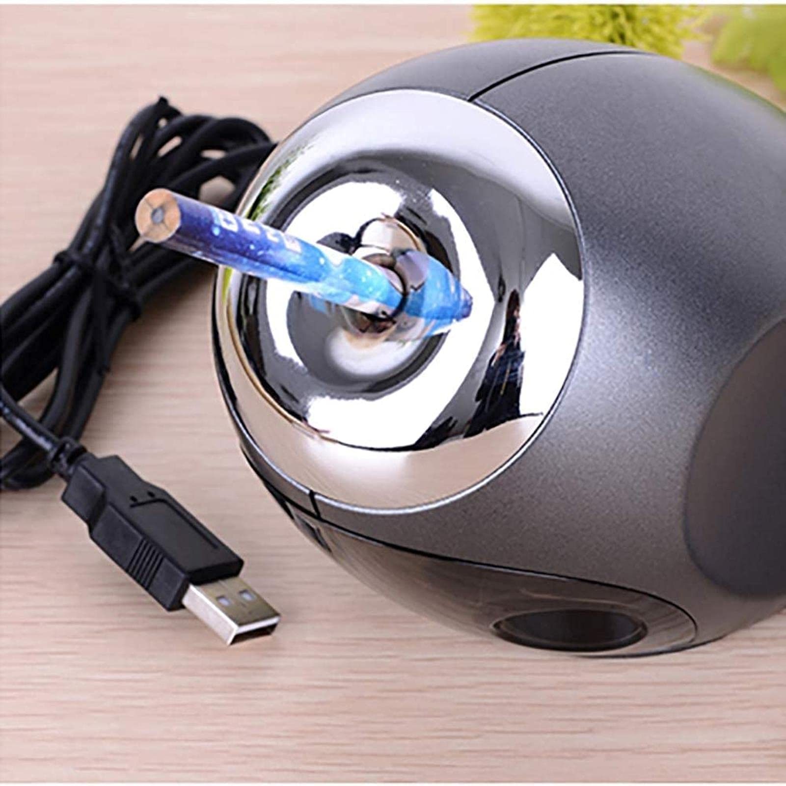 Elektryczna temperówka do ołówków, obsługiwana przez USB, bezpieczna, regulowana, automatyczna, wielofunkcyjna, automatyczne zatrzymanie, antypoślizgowa, przeznaczona do klas, domów, biur, uczniów