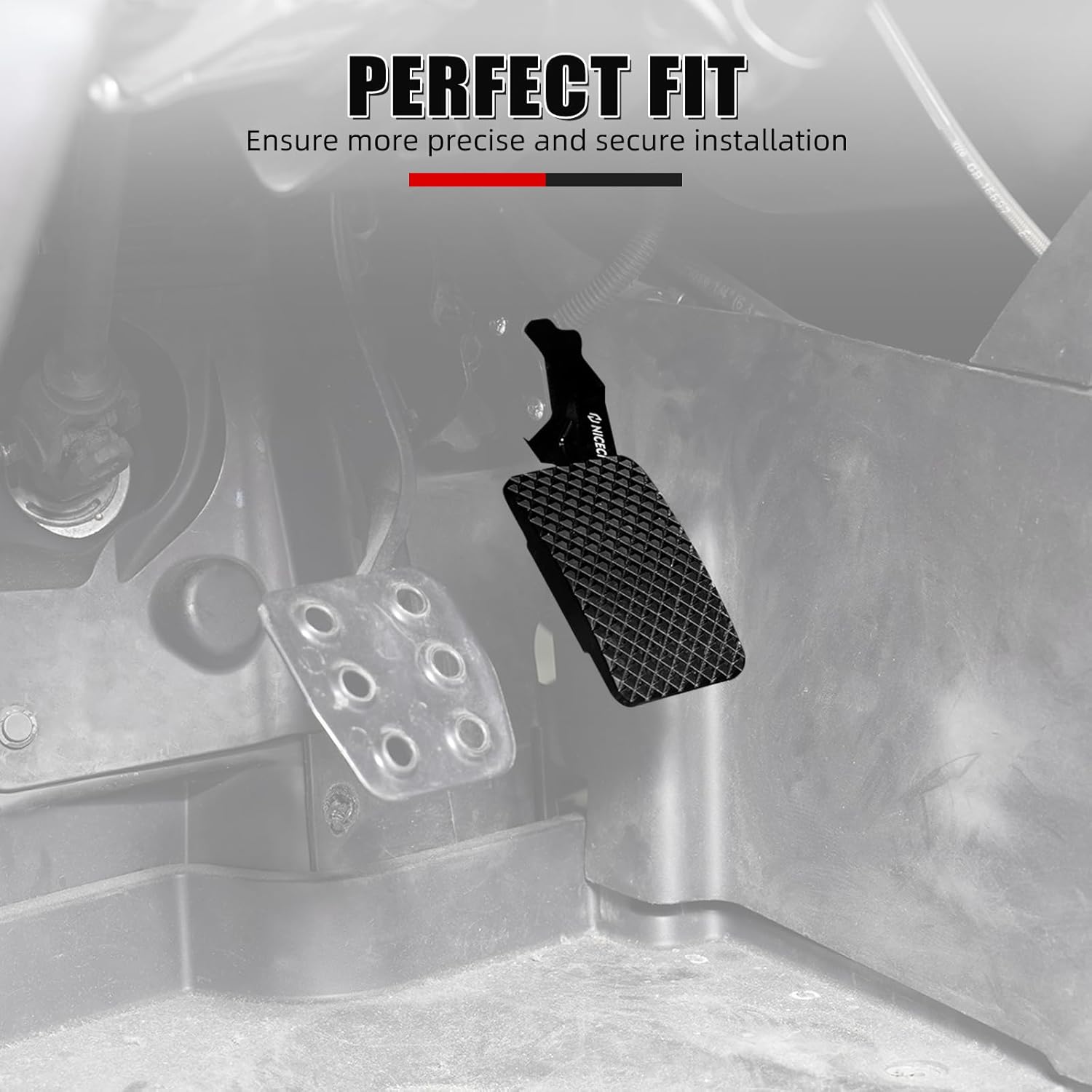 NICECNC Accelerator Pedal Extender Billet Compatible with Can Am X3 2017-2023, Maverick X3 Max Maverick X3 900 HO, Black