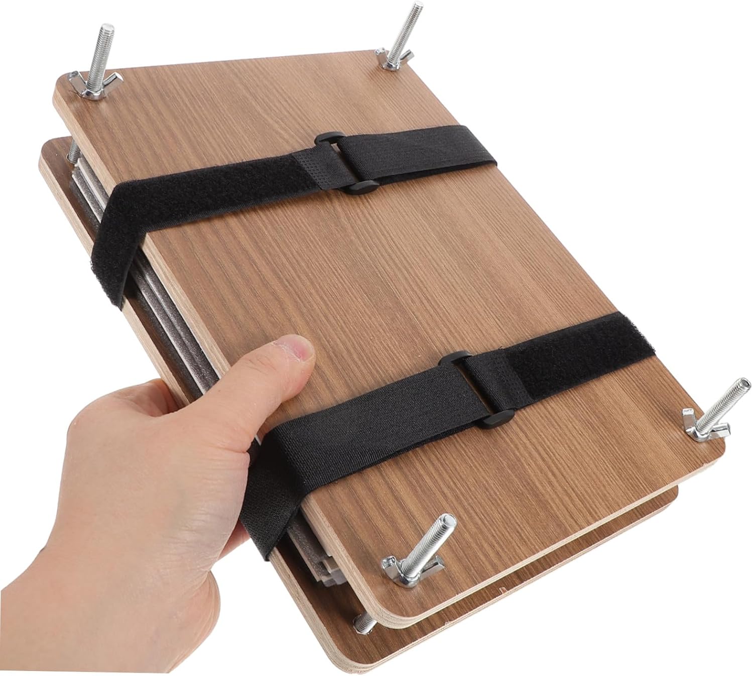 WHAMVOX DIY Flower Presser Kit Medium Wooden Floral Pressing Plate for Craft Projects Complete Flower Pressing Tool with Instructions for Plant Specimens and Creative Art Arrangements