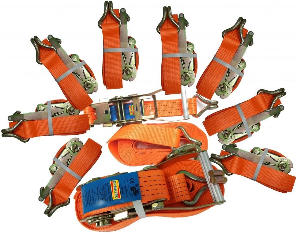 10 Ratchet Strap 5 Ton Load 50mm Wide X 10 M Meter Lashing Tie Down Metre Tonne