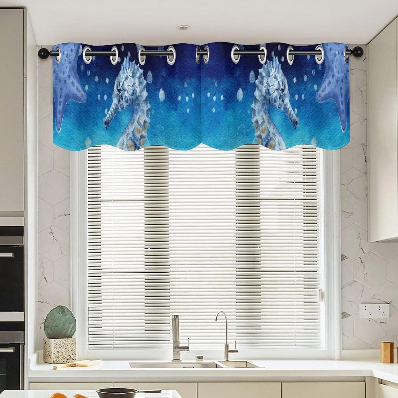 Cantonnières voilier lot de 2 pour habiller une petite fenêtre sombre