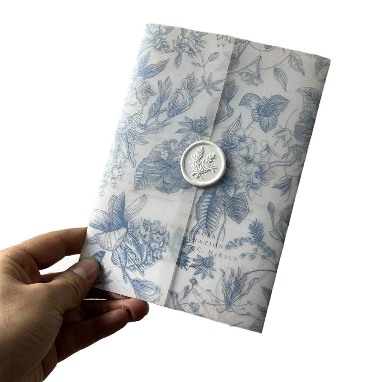 Papier vélin fleurs bleues pour réussir de belles invitations - 7