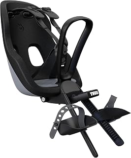 Thule Yepp Nexxt 2 Mini - Front Mounted Child Bike seat - Lightweight & Breathable seat - Adjustable footrests & Foot Straps - Fast Mount System - 5 Point Harness System - Magnetic childproof Buckle