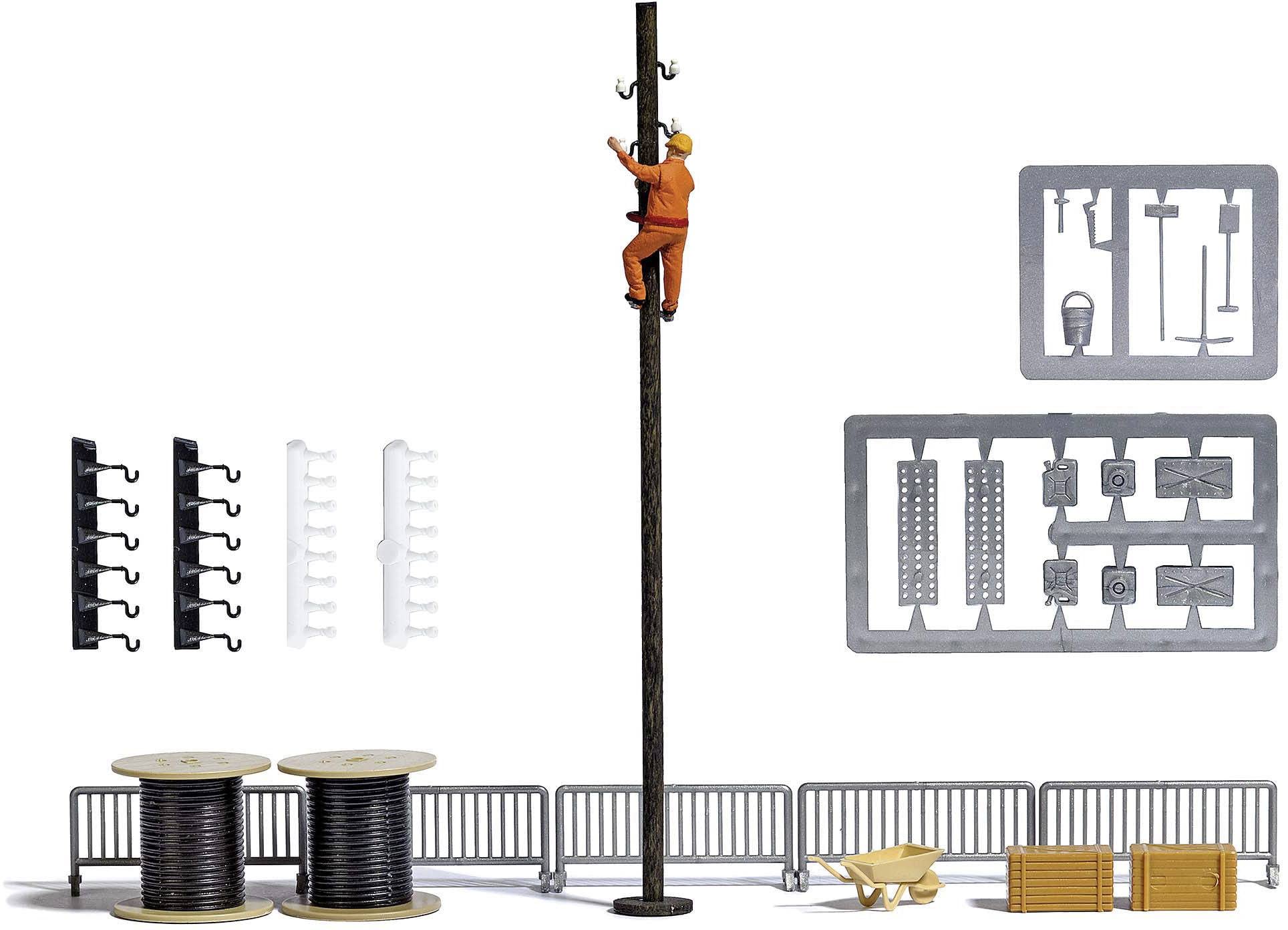 Kit d'escalade pour mât Busch 2141825 H0 accessoire modélisme 7837