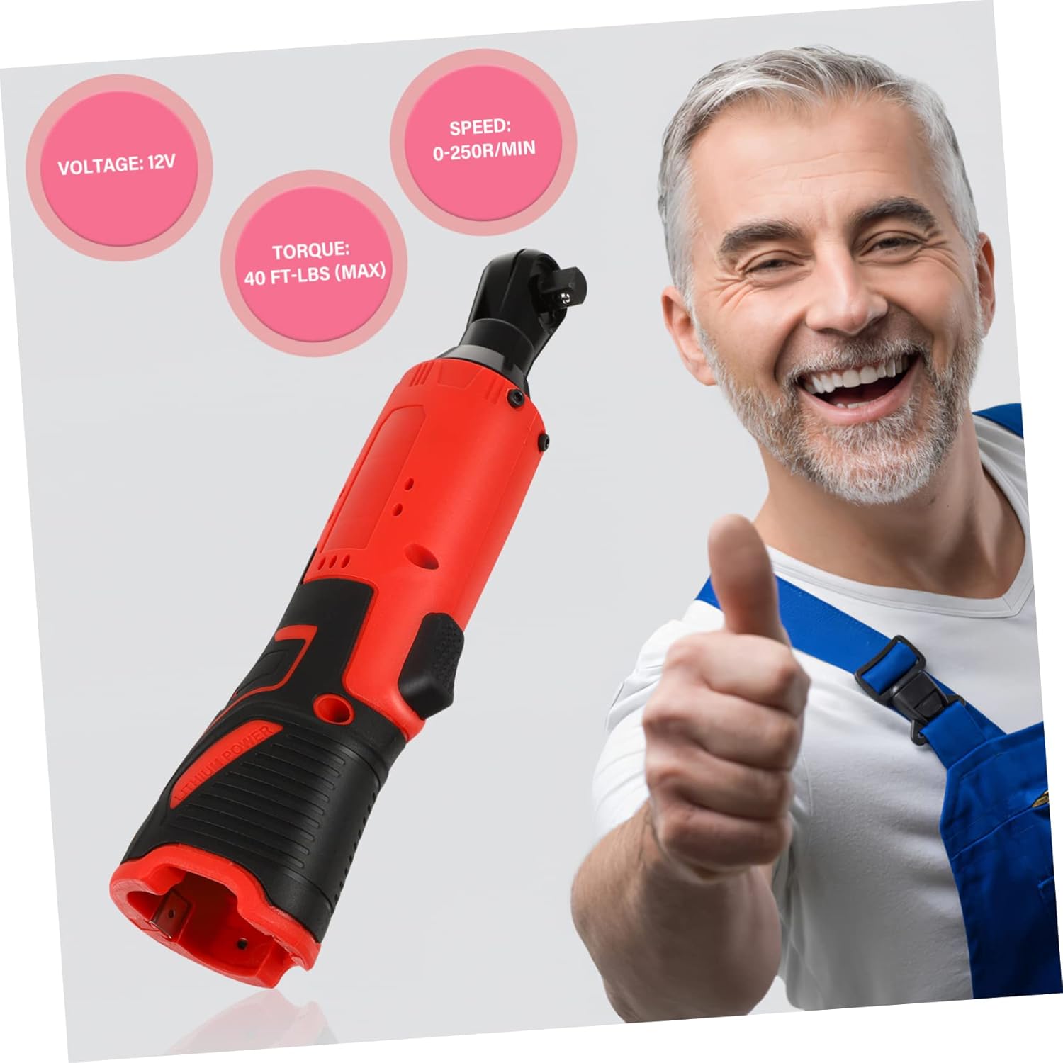 Powerful 12v Electric Ratcheting Wrench 250 for Clutch Shifting Cordless Tool for Car Repair No Battery Needed