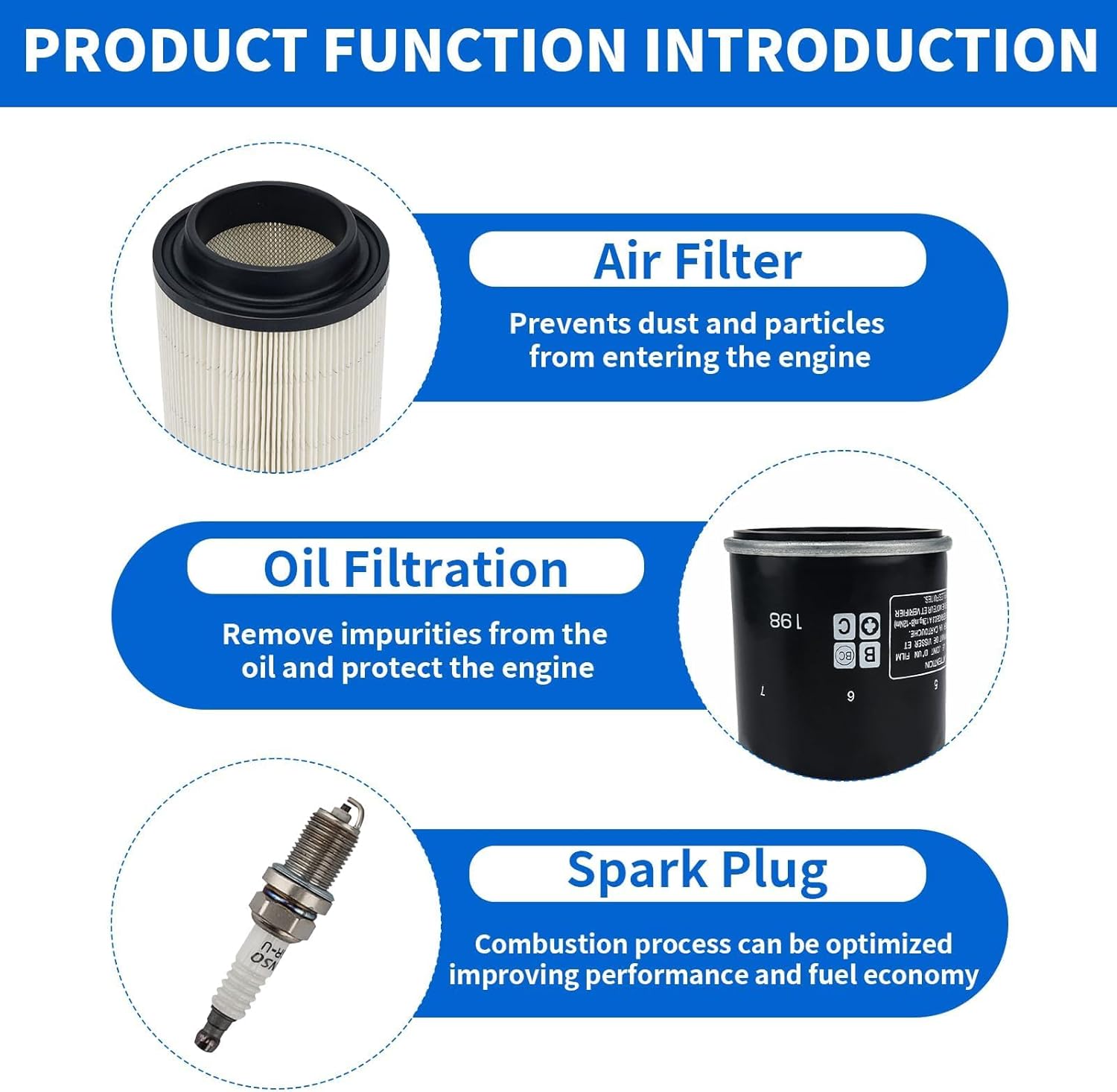 Fuel Oil Air Filter Breather Sleeve Kit Compatible with Polaris Sportsman 400/500/700, Scrambler 500, Magnum 500 (1999-2010 Models) ATV Maintenance Kit