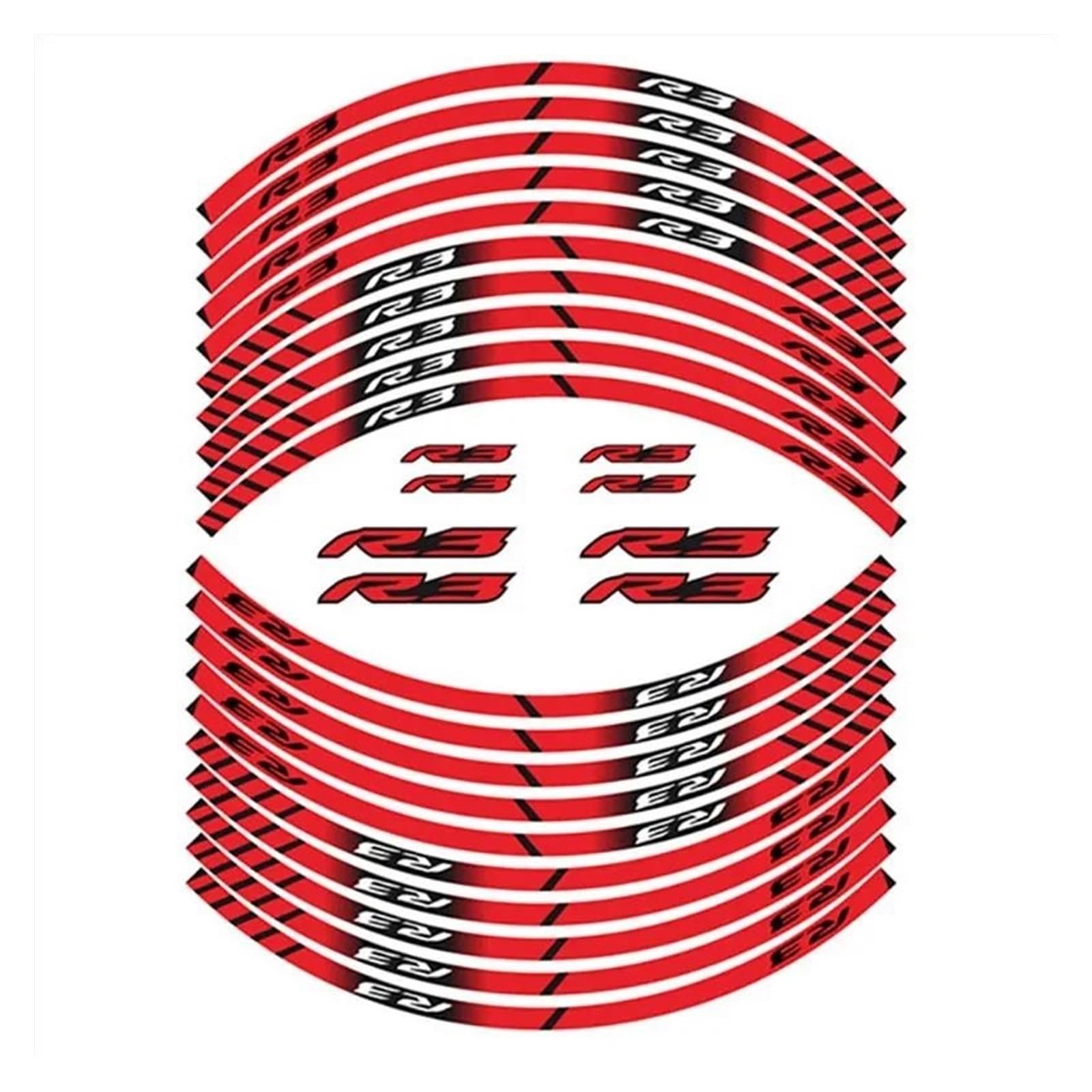 Motorcycle Wheel Sticker Tire Waterproof Reflectives Protection Decals for Yamaha R3 R25 YZF-R3 YZF-R25