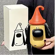 Insulated Water Bottles With Straw and Crossbody Strap, 3-In-1 Lid Insulated Stainless Steel Water Bottle, Reusable Coffee Travel Mug, Non-Slip Base - Leak-Proof Travel Mugs. (Yellow)