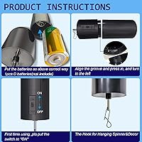 Vista 7 de Motor de Bola de Discoteca Motor de Exhibición Colgante Motor Giratorio Multiusos para Bola de Espejo Molinillo de Viento, Campanilla de Viento