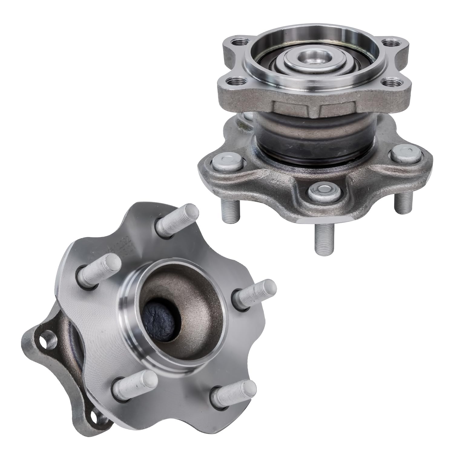Detroit Axle - FWD Rear Wheel Bearing Hubs for 02-06 Nissan Altima 04-08