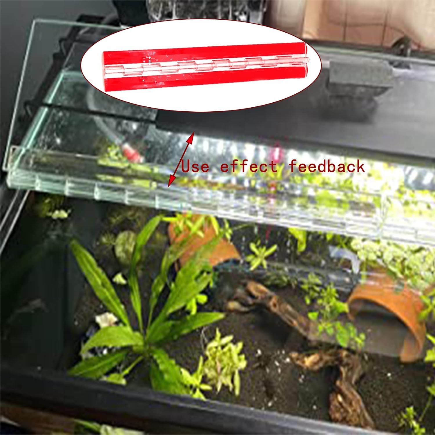 Acryl-Hinges 300mm Transparent Plastic Piano Hinge, 11.8" Self-Adhesive, for DIY Box, Aquarium, Golf Cart Tray, Display Stand