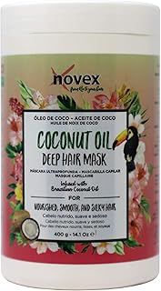 NOVEX Coconut Oil Hair Mask, with Pure 100% Organic Coconut Oil, 14 Oz, Jar