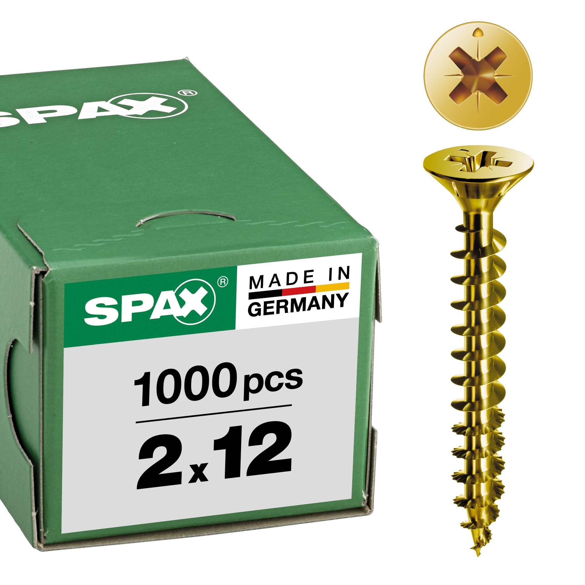 Spax 1081020500703 - Tornillo universal, 5,0 x 70 mm, 100 piezas, cabeza avellanada, cruz receso z 4cut, rosca completa, — view 23