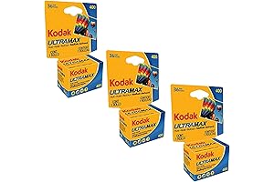Kodak Ultramax 400 Color Print Film for Vivid 35mm Photography (3-Pack)