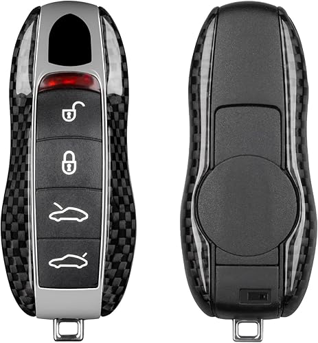 Miniatura 7 de Llave de fibra de carbono para Gen1 Porsche Boxster Turbo Cayenne Panamera Macan Cayman 911 918 996 997 991, Carbono rojo, viejo